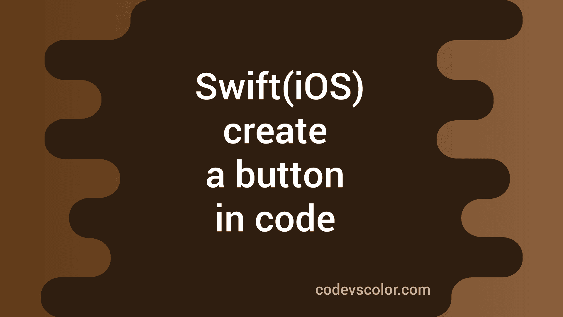 Create A Button Programmatically In Ios Using Swift Codevscolor