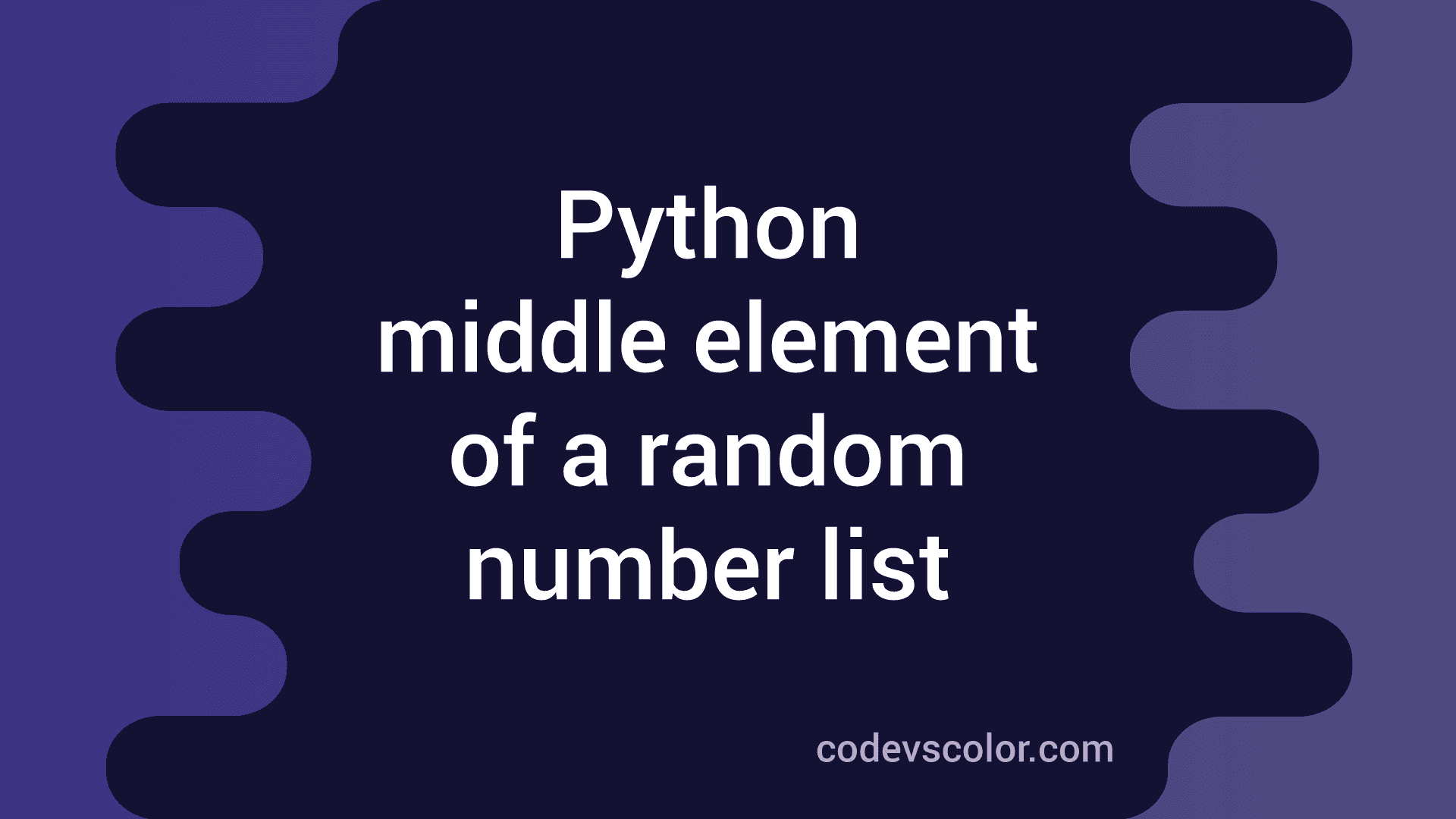 python-program-to-find-the-middle-element-of-an-unsorted-random-number