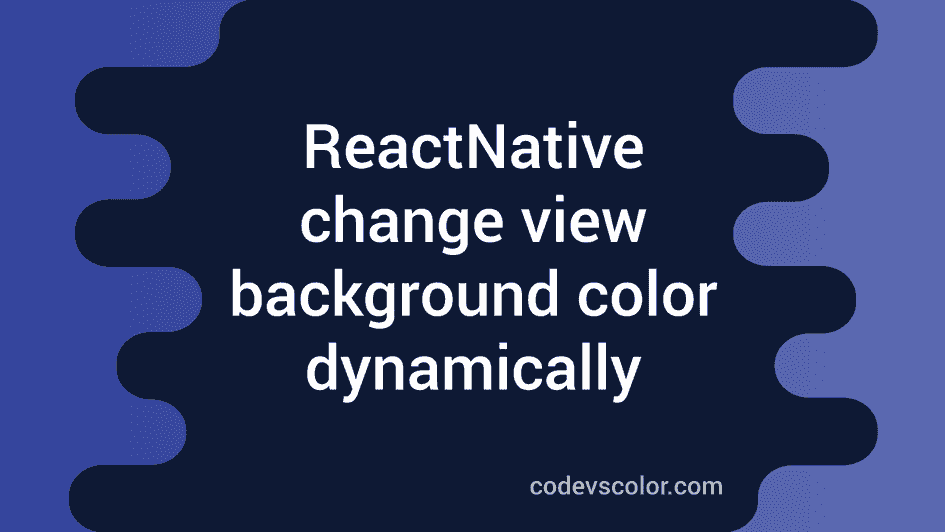 react native change splash screen background color