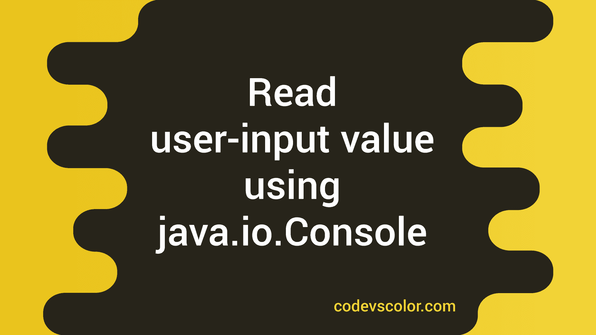 how do you read user input from the console in java