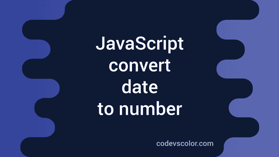 javascript convert number to date