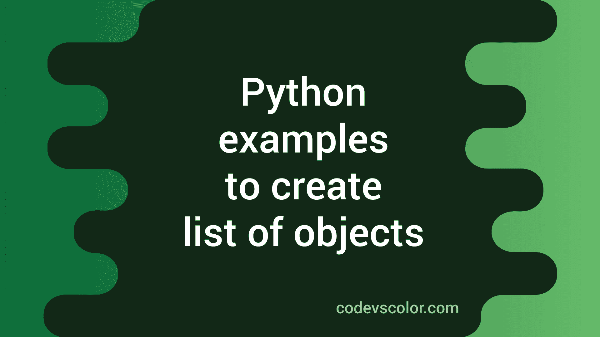 create list from list of objects python