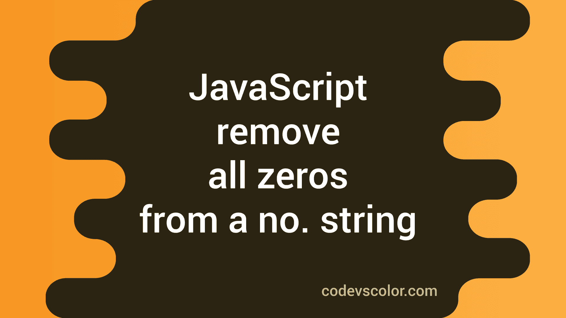 how to remove number from string in javascript